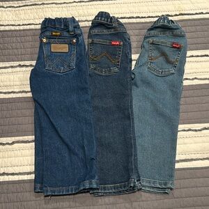 EUC- 3 Pairs of Wrangler Jeans 3T